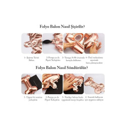 Yildiz Folyo Balon 18 İnç Rose Gold Yildiz Folyo Balon 18 İnç Rose Gold