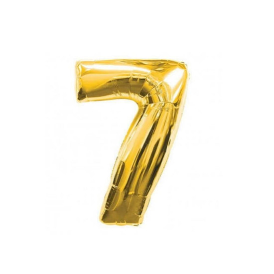 16 Inc Folyo Balon Rakam Altin 7