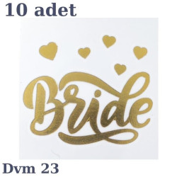 Dövme Bri̇de Altin Kalp No:23 Dövme Bri̇de Altin Kalp No:23