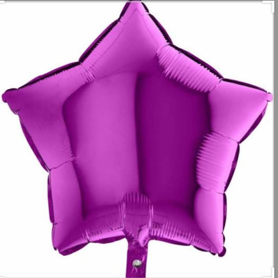 Yildiz Folyo Balon 18 İnç Fuşya