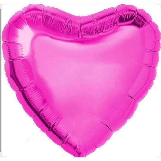 Kalp 18 İnc Folyo Balon Fuşya Kalp 18 İnc Folyo Balon Fuşya