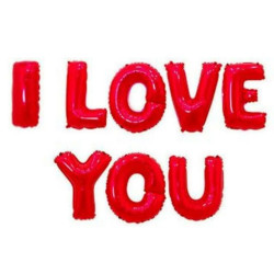 Set I Love You Folyo Balon Kirmizi Set I Love You Folyo Balon Kirmizi
