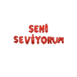 Set Seni̇ Sevi̇yorum Folyo Balon Kirmizi Set Seni̇ Sevi̇yorum Folyo Balon Kirmizi