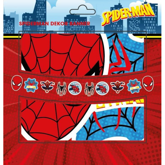 Yazi Dekor Banner Spiderman