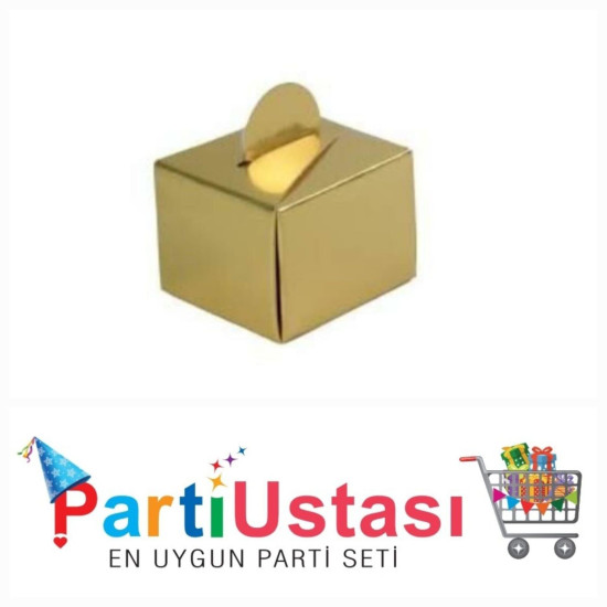Lokum Kutusu Parlak Gold 25 Ad Lokum Kutusu Parlak Gold 25 Ad