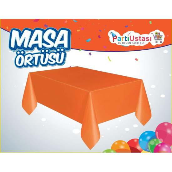 Düz Masa örtüsü Turuncu