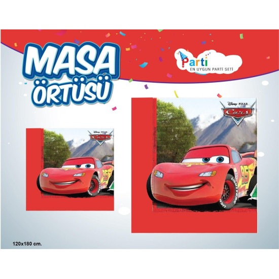 Masa örtüsü Li̇sansli Cars