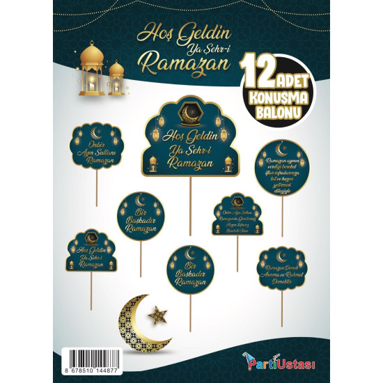 Konuşma Balonu Set 12 Li̇ Ramazan Konuşma Balonu Set 12 Li̇ Ramazan