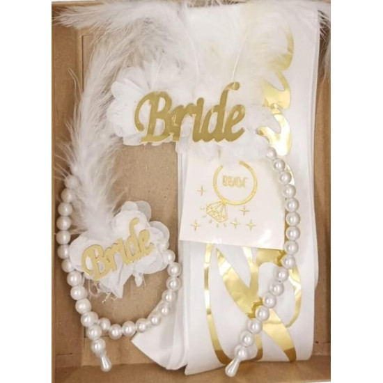 Set Taç İnci̇li̇ Kuşak Dövme 4 Lü Beyaz Gold Set Taç İnci̇li̇ Kuşak Dövme 4 Lü Beyaz Gold
