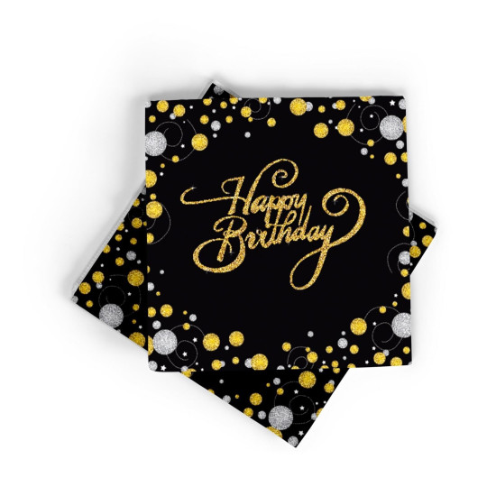 Baskili Peçete Happy Birthday Baskili Peçete Happy Birthday
