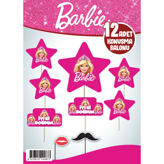 Konuşma Balonu Set 12 Li̇ Barbi̇e Konuşma Balonu Set 12 Li̇ Barbi̇e