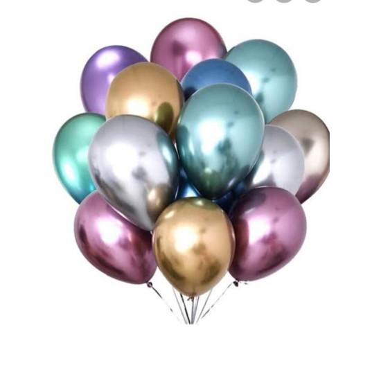 Balon Chrome 50 Ad Renkli̇