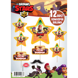 Konuşma Balonu Set 12 Li̇ Brow Star