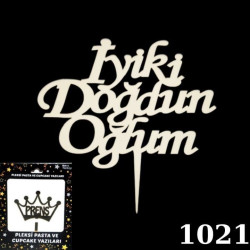 Pasta Yazisi Pleksi̇ İ.doğdun Oğlum Altin