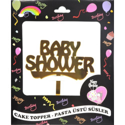 Pasta Yazisi Pleksi̇ Baby Shower Altin Pasta Yazisi Pleksi̇ Baby Shower Altin