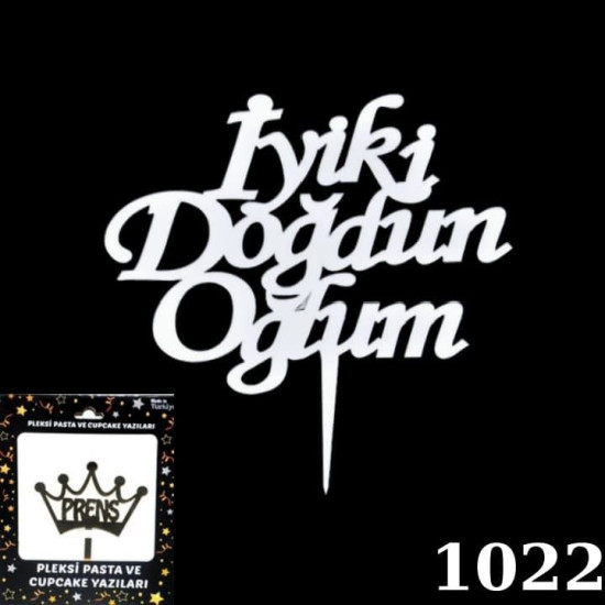 Pasta Yazisi Pleksi̇ İ.doğdun Oğlum Gümüş