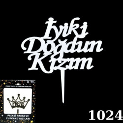 Pasta Yazisi Pleksi̇ İ.doğdun Kizim Gümüş