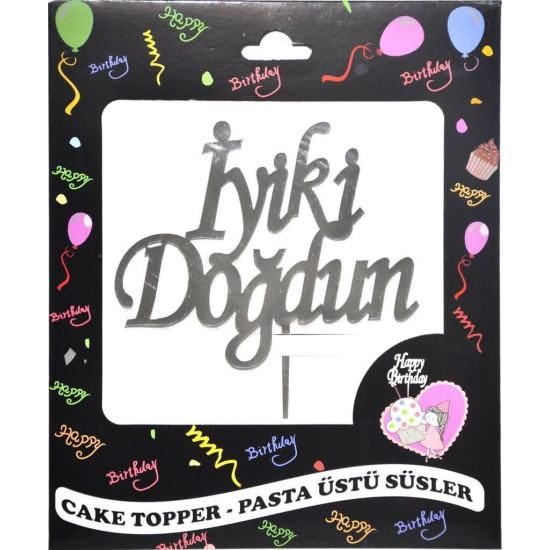 Pasta Yazisi Pleksi̇ İ.doğdun Gümüş Pasta Yazisi Pleksi̇ İ.doğdun Gümüş