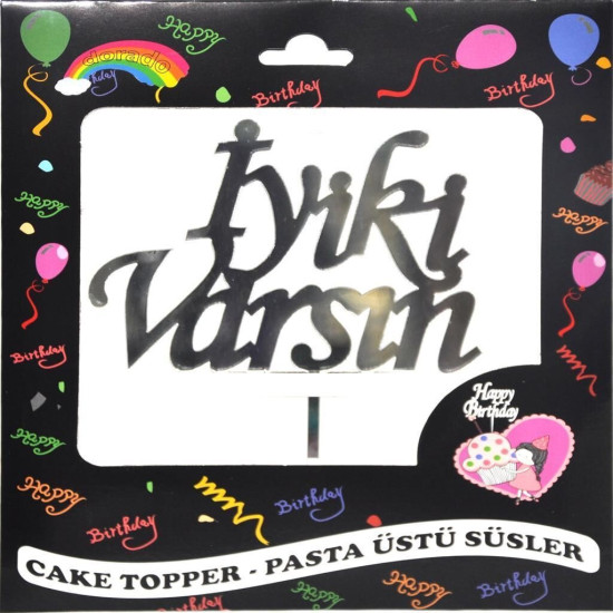 Pasta Yazisi Pleksi̇ İyi̇ki̇ Varsin Gümüş