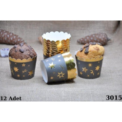 Kapsül 12 Li̇ Varakli Yildiz Si̇yah Gold