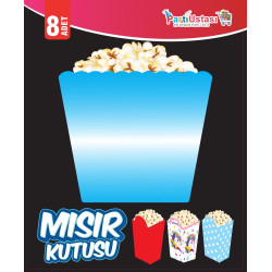 Parlak Misir Kutusu Mavi̇ 8 Li̇