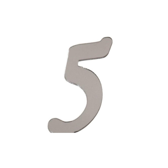 Pleksi̇ Rakam Gümüş No:5 Pleksi̇ Rakam Gümüş No:5