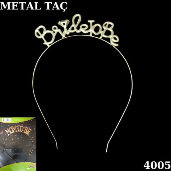 Taç Metal Bri̇de To Be Altin Taç Metal Bri̇de To Be Altin