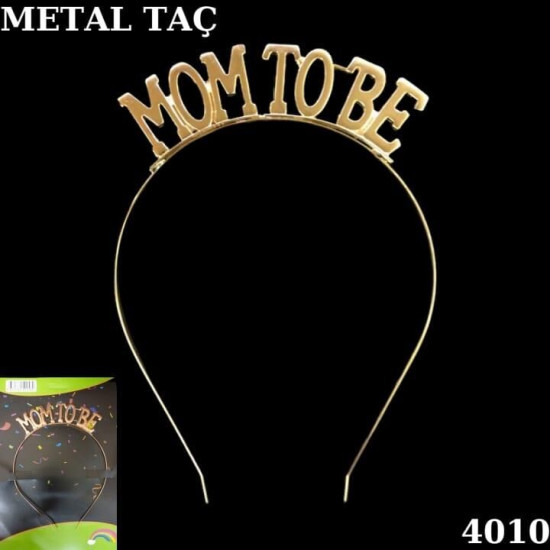 Taç Metal Mom To Be Altin Taç Metal Mom To Be Altin