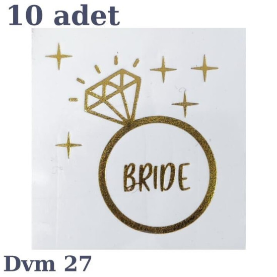 Dövme Bri̇de Altin Yüzük No:27