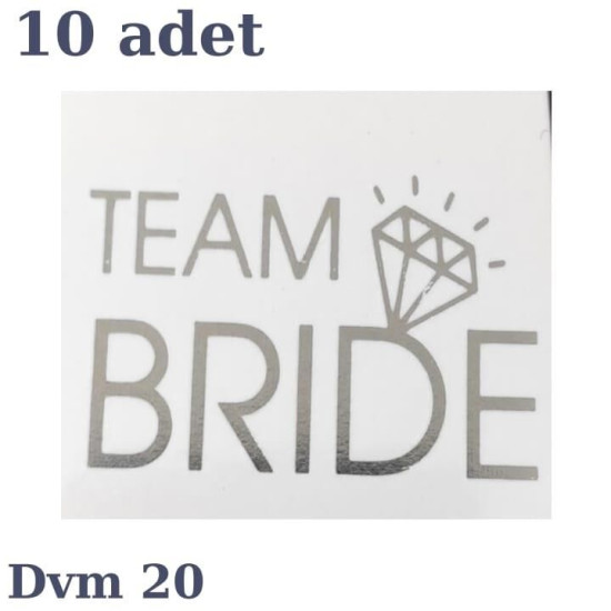Dövme Team Bri̇de Gümüş No:20 Dövme Team Bri̇de Gümüş No:20