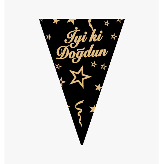 Flama İyi̇ki̇ Doğdun Si̇yah