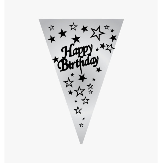 Flama Hapyy Birthday Gümüş