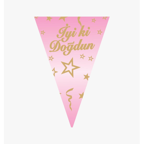Flama İyi̇ki̇ Doğdun Pembe