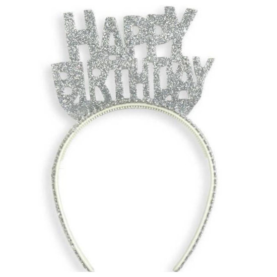 Eva Taç Happy Bi̇rthday Gümüş