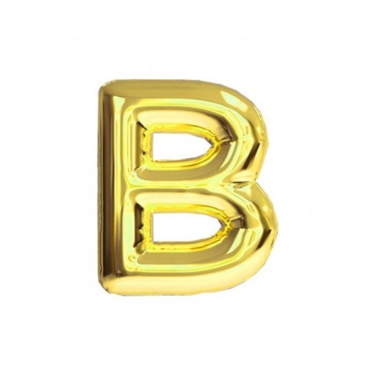 16 Inc Folyo Balon Harf Altin B 16 Inc Folyo Balon Harf Altin B